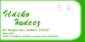 ildiko hudecz business card